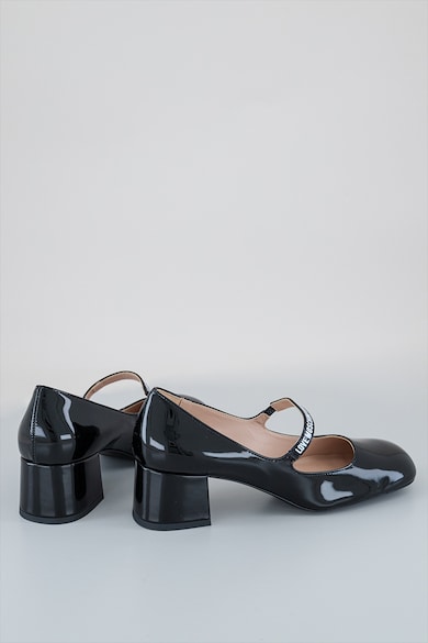 Love Moschino Pántos lakkbőr cipő női