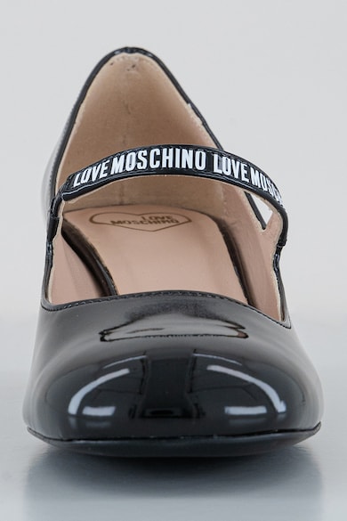 Love Moschino Pántos lakkbőr cipő női