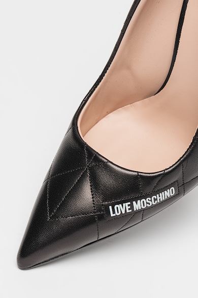 Love Moschino Tűsarkú bőrcipő tűzésekkel női
