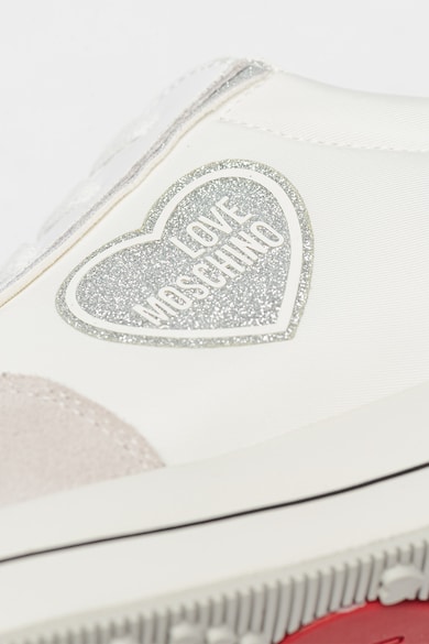 Love Moschino Telitalpú sneaker nyersbőr részletekkel női