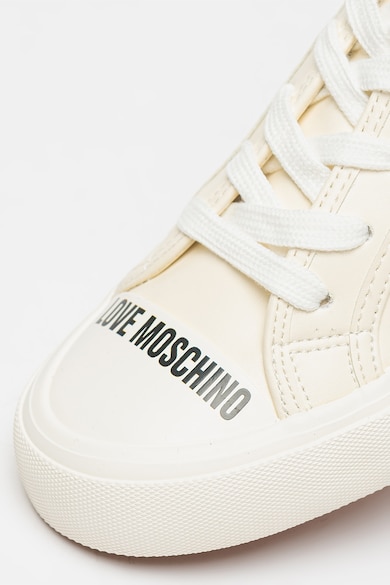 Love Moschino Bőrcipő szintetikus részletekkel női