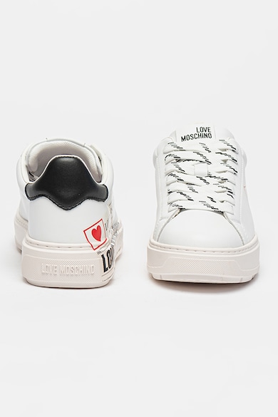 Love Moschino Bőrsneaker logóval női