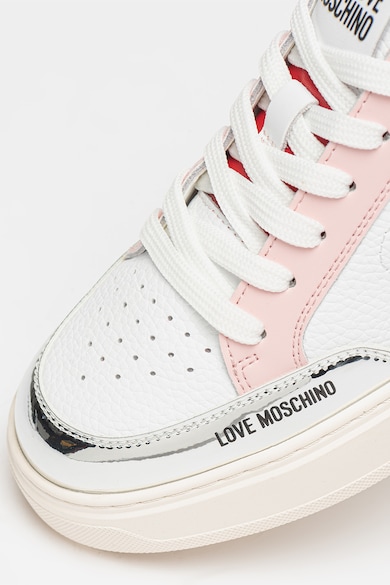 Love Moschino Спортни обувки от кожа и еко кожа с лого Жени