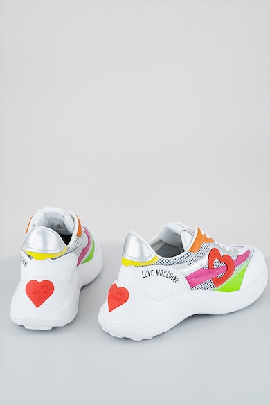 Love Moschino Sneaker bőrbetétekkel női