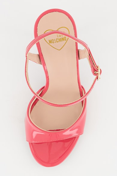 Love Moschino Кожени обувки с ток стилето Жени
