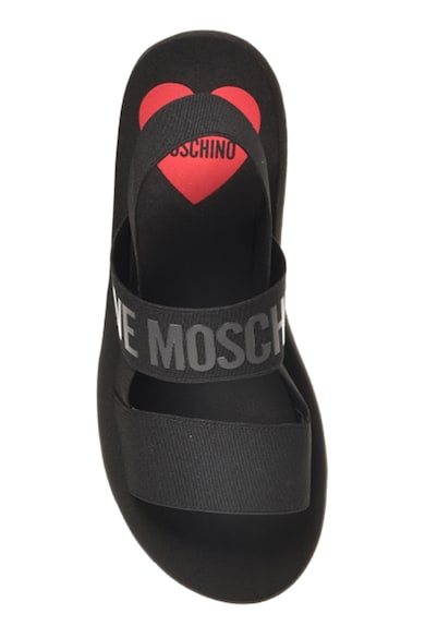 Love Moschino Sarokpántos textilszandál női