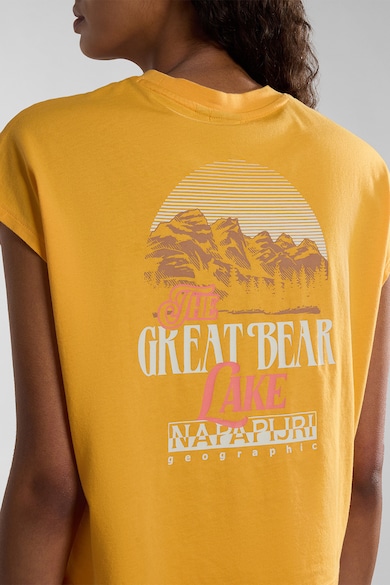 Napapijri Tricou de bumbac cu imprimeu logo si grafic S-Tahi Femei