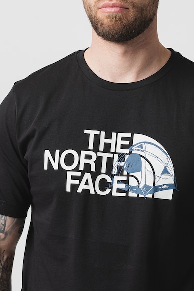 The North Face Tricou cu imprimeu logo si decolteu la baza gatului Barbati