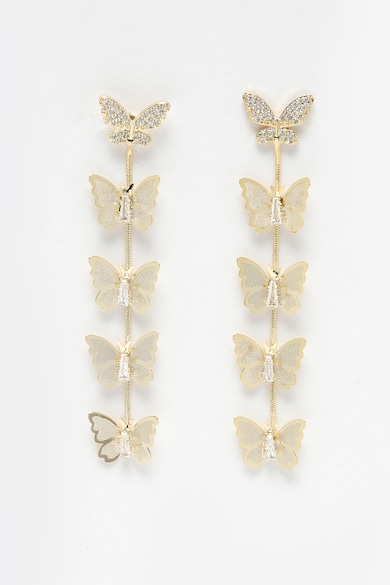 AVANT-GARDE PARIS Обеци с 18К златно покритие и детайли пеперуда Жени