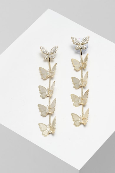 AVANT-GARDE PARIS Обеци с 18К златно покритие и детайли пеперуда Жени
