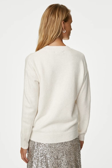 Marks & Spencer Пуловер с овално деколте и пайети Жени