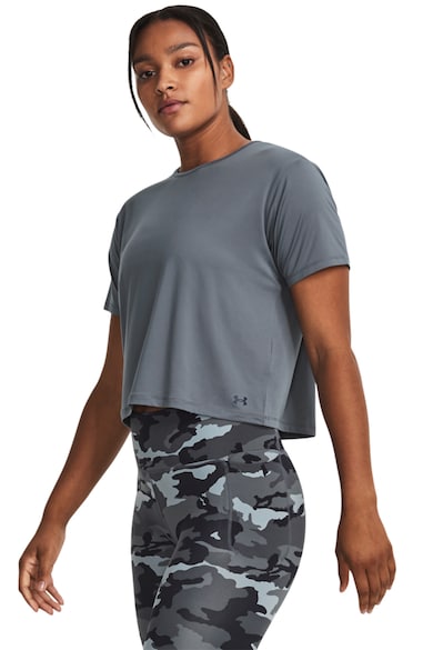 Under Armour Къса тренировъчна тениска с овално деколте Жени