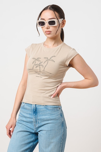 OVS Tricou de bumbac cu imprimeu grafic Femei