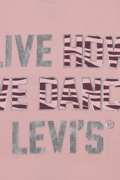 Levi's Set de bentita si bluza cu imprimeu text - 2 piese Fete