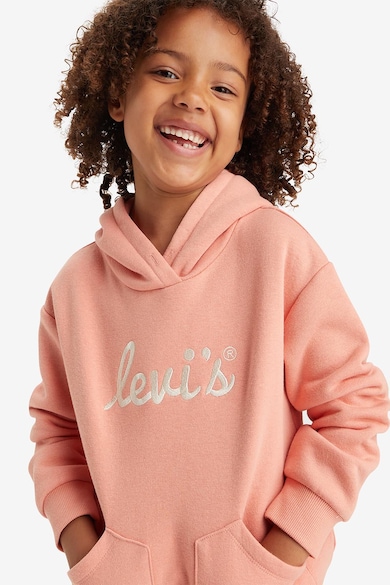 Levi's Kapucnis organikuspamut tartalmú pulóver logóval Lány