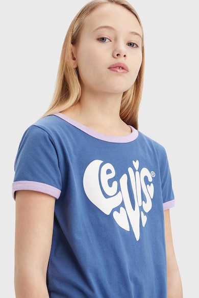 Levi's Tricou cu imprimeu logo si nod frontal Fete