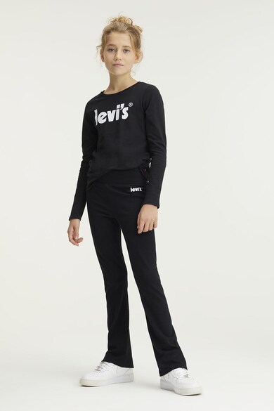 Levi's Разкроен панталон с лого Момичета