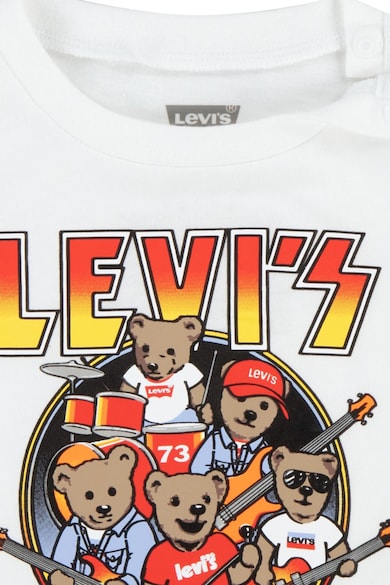 Levi's Тениска с памук, лого и принт Момчета
