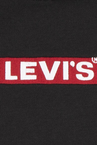 Levi's Kapucnis pamutpulóver logóhímzéssel Fiú