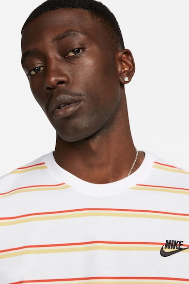 Nike Tricou cu decolteu rotund si model in dungi Barbati