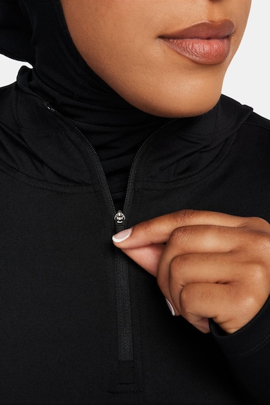 Nike Swift Element Running kapucnis pulóver rövid cipzáras hasítékkal női