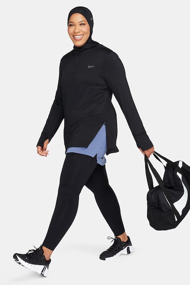Nike Худи Swift Element с къс цип, за бягане Жени