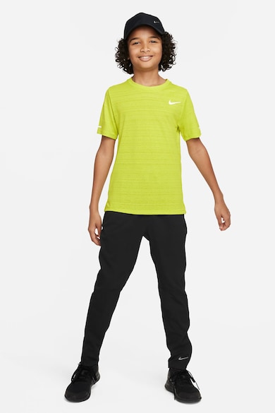 Nike Pantaloni cu tehnologie Dri-Fit si detalii reflectorizante, pentru alergare Tech Baieti