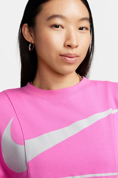 Nike Bluza de trening supradimensionata cu imprimeu logo si maneci cazute Air Femei