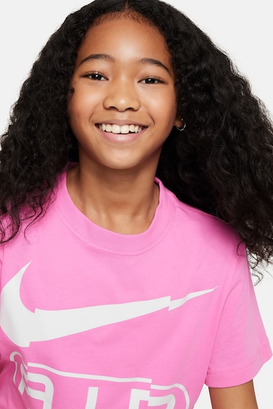 Nike Logómintás pamutpóló Lány