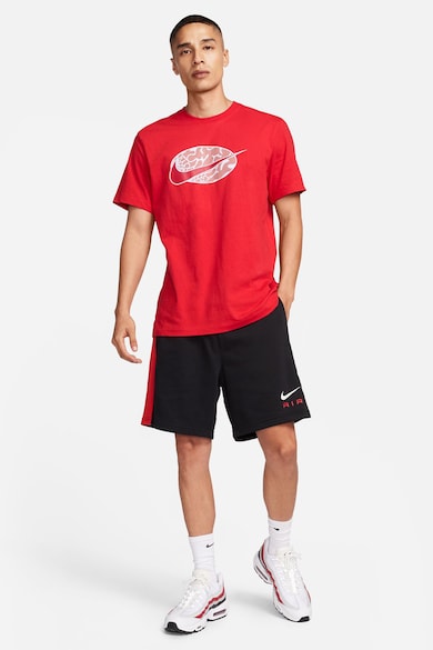 Nike Tricou cu decolteu la baza gatului si imprimeu logo Swoosh Barbati