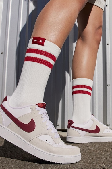 Nike Pantofi sport cu insertii de piele intoarsa Court Vision Femei