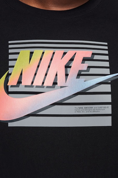 Nike Tricou cu imprimeu logo si decolteu la baza gatului Futura Barbati