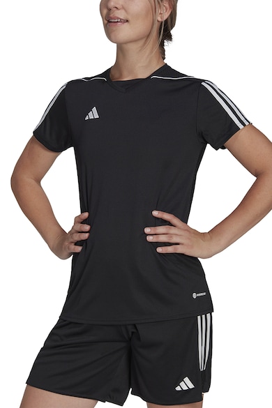 adidas Performance Tricou cu decolteu la baza gatului pentru fotbal Tiro 23 Femei