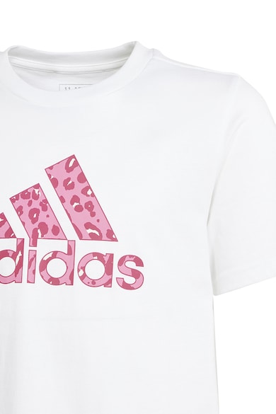 adidas Sportswear Animal logómintás pamutpóló Lány