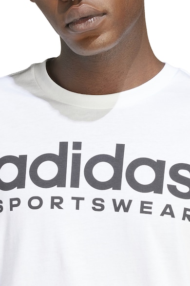 adidas Sportswear Tricou cu decolteu rotund si logo Barbati