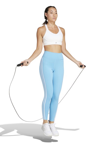 adidas Performance Essentials Fitness crop leggings logós oldalcsíkokkal női