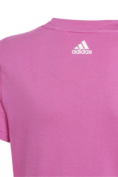 adidas Sportswear Тениска с лого и овално деколте Момичета