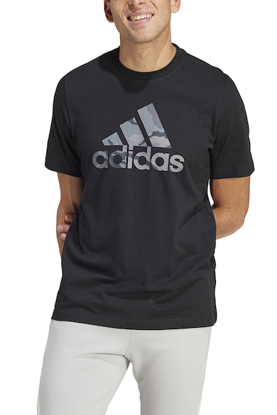 adidas Sportswear Camo Badge logós pamutpóló férfi