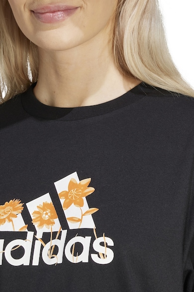 adidas Sportswear Tricou cu logo si imprimeu floral Femei