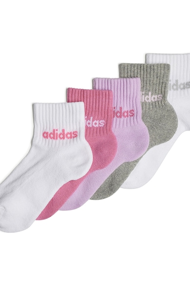 adidas Performance Къси чорапи с десен - 5 чифта Момичета