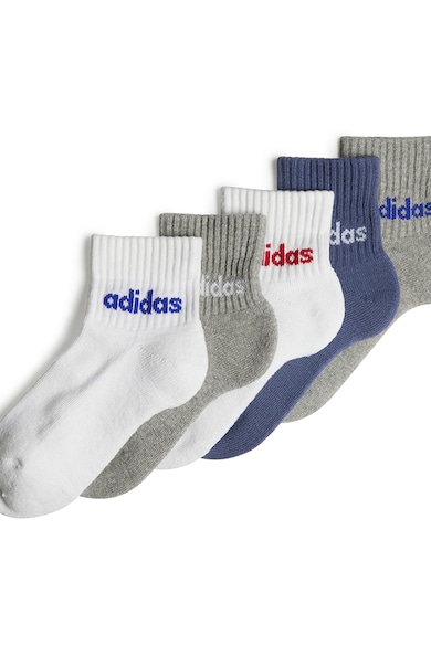 adidas Performance Rövid szárú logómintás zokni szett - 5 pár Fiú