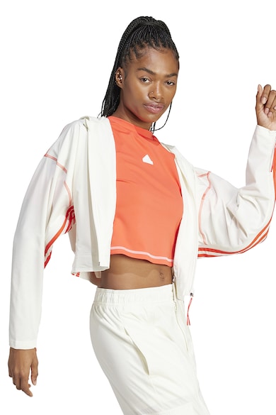 adidas Sportswear Crop kapucnis dzseki női