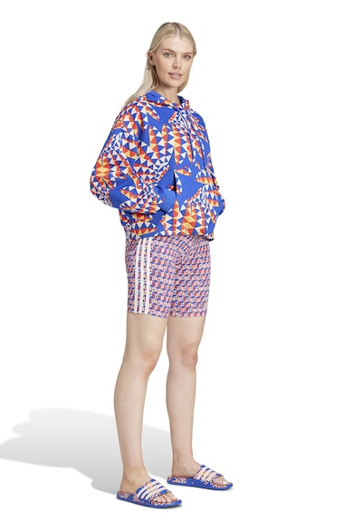 adidas Sportswear Bő fazonú mintás pulóver kapucnival női