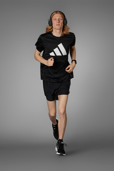 adidas Performance Tricou cu imprimeu logo pentru alergare Barbati