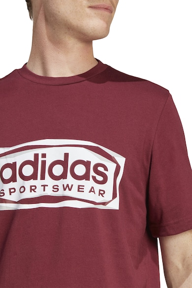adidas Sportswear Тениска с овално деколте и щампа Мъже