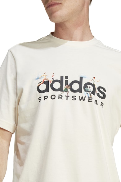 adidas Sportswear Tricou din bumbac cu imprimeu logo Barbati