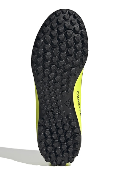 adidas Performance Pantofi de piele ecologica cu logo, pentru fotbal Crazyfast Club Baieti