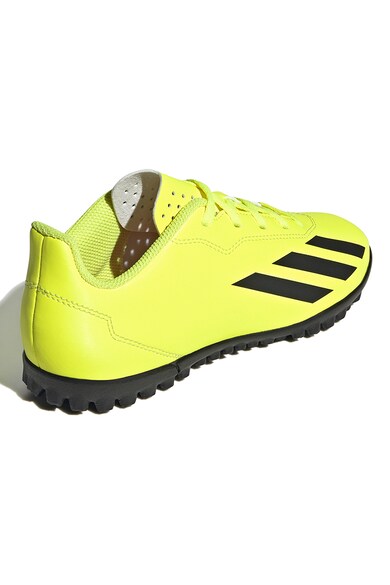 adidas Performance Pantofi de piele ecologica cu logo, pentru fotbal Crazyfast Club Baieti