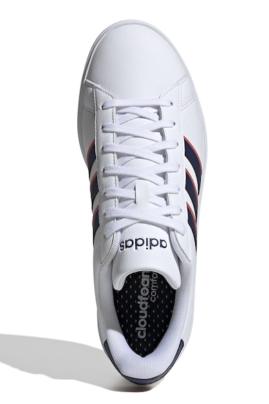 adidas Sportswear Pantofi sport de piele ecologica cu imprimeu logo Grand Court 2.0 Barbati