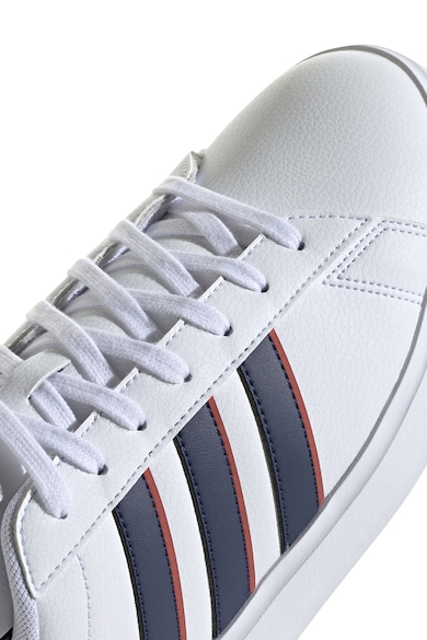 adidas Sportswear Pantofi sport de piele ecologica cu imprimeu logo Grand Court 2.0 Barbati